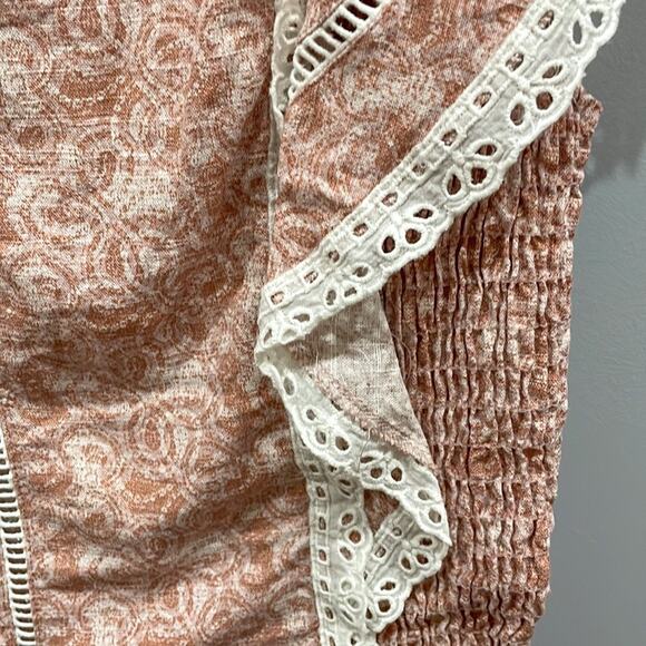 MISA Los Angeles Floral Ruffled Lace Blouse NWOT - Picture 7 of 7